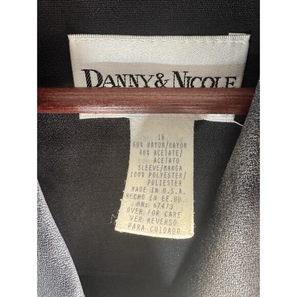 Vintage Danny & Nicole Women's Plus 16 Power 80s Double Breasted Blazer Dress - Picture 16 of 16